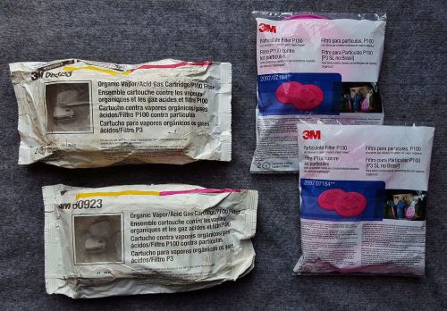 3M Cartridge/Filter Lot: 6092 /2097 P100 07184 Organic Vapors, Acid Gases, Parti