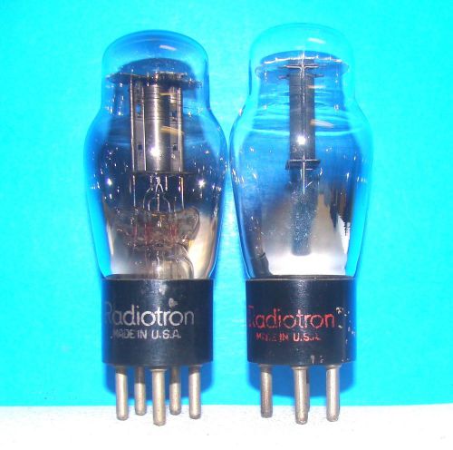 No 56 RCA type vintage radio electron vacuum tubes 2 valves tested ST shape 256