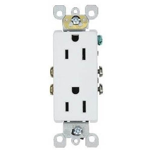 5PC 5325-SW Leviton Decora 125V 15AMP RECEPTACLE WHITE