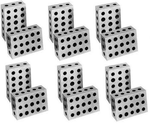 6  PAIRS ULTRA PRECISION  1-2-3 BLOCKS 23 HOLES .0001&#034;