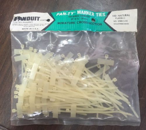 PANDUIT PAN-TY 100 PC MARKER TIES 3-7/8&#034; PLMIM-C