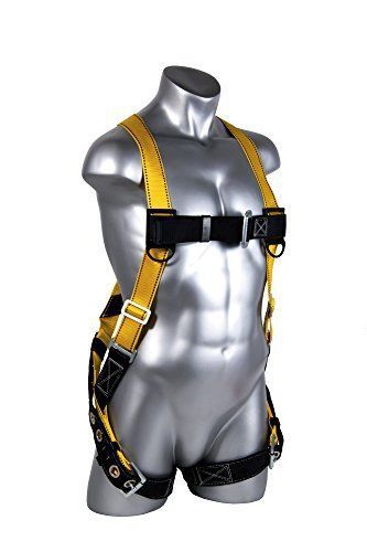 NEW, Velocity Economy Harness Fall Protection 1703 HUV Pass Thru Chest Guardian