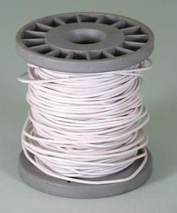 SEOH Copper Wire PVC Coated 100 ft 22 Guage White