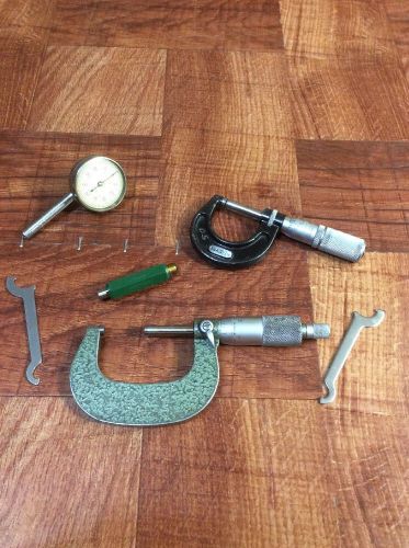 STARRETT MICROMETER 0&#034;-1&#034; STARRETT PLUNGER &amp; 1&#034;-2&#034; MICROMETER? All Function #291