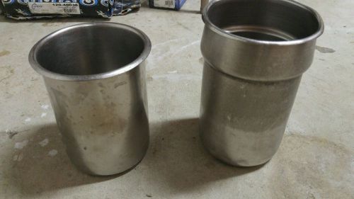 2 bain marie crock stainless steel 2 quart retaurant chef