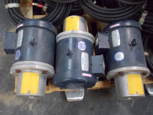 Leeson 3HP 3Phase 1740 RPM Electric Motors Quantity 3