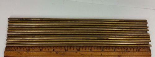 Lot of 12 piece 3/16&#034; x 12&#034; (some just under 12&#034;) Brass braising Round Rod  .187