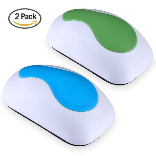 2pcs magnetic whiteboard pen marker cleaner eraser dry wipe school office mouse for sale