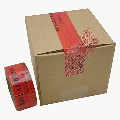 J.V. Converting JVCC TEV-ST Tamper Evident Carton Sealing Tape: 2 in. x 55 yds.