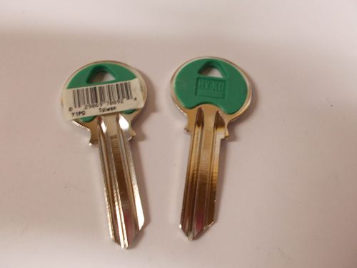 Hy-Ko Green Plastic Head Key Blank Y1PG  x 5