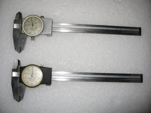 2 BROWN &amp; SHARPE Dial Caliper Swiss Made parts or repair