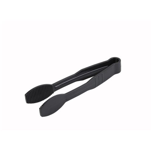 Winco PUTF-6K, 6-Inch Polycarbonate Flat-Grip Tong, Black