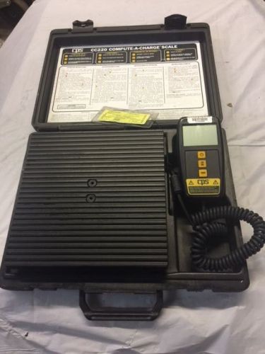 CPS Corporation CC220 Refrigerant Charging Scale, 220 lb Cap. 8-3/4&#034; x 8-3/4&#034;