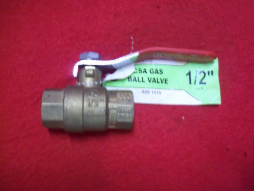 1/2&#034; inch Gas Ball Valve - Natural Gas or Propane, CSA, Shut-Off Valves