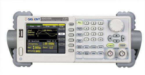 Siglent SDG1025 Function/Arbitrary Waveform Generator 25MHz 125MSa/s Sample R...