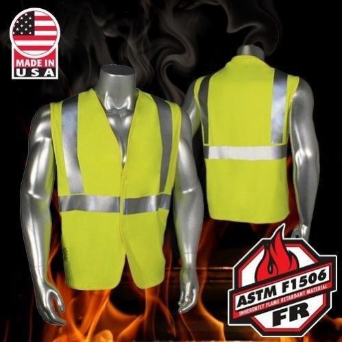 Modacrylic mesh fr class 2 safety vest fire retardant ansi radians sv97e-2vgs for sale