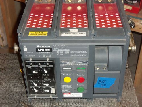 Westinghouse ch pow-r break spb100 800 amp trip 7 lsg breaker flaw face for sale