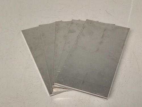 5 piece lot 7” x 3-1/2” aluminum sheet plate alu bar stock metal cut for sale