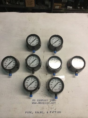 0-2000psi Ashcroft Pressure Gauge 4&#034; Face 1/2&#034; NPT Connection *NEW*