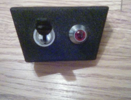 VINTAGE TOGGLE SWITCH, LIGHT, PLATE HOT ROD CUSTOM  RAT ROD