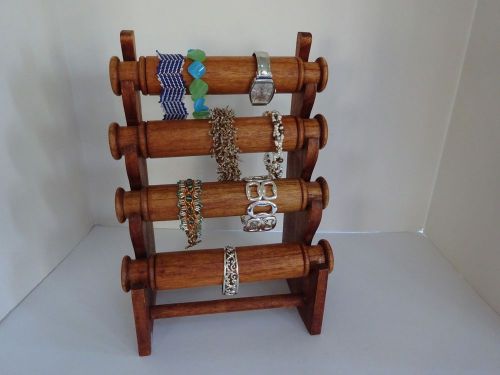 Freestanding Wood BRACELET Display Rack - Comes Apart for Easy Transport/Shows