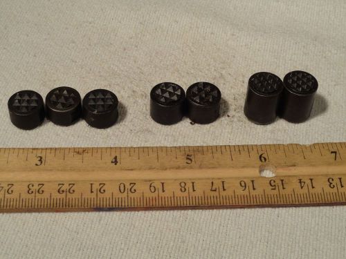 7pc FAIRLANE ROUND CARBIDE TIPPED GRIPPER 1/2 DIAMETER 7/16 3/8 5/8 H 10-32 THRD