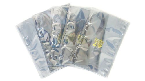 500 ESD Anti-Static Shielding Bags, 6&#034;x10&#034; in(Inner Diameter),Open-Top, 3.1 mils