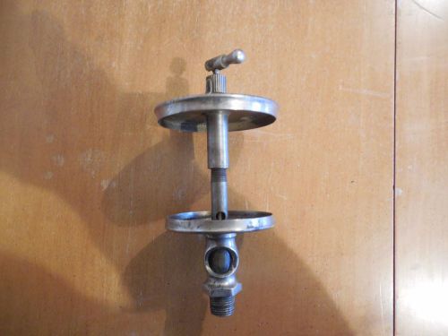Michigan lubricator co. chrome plate drip oiler hit miss engine steam no glass for sale
