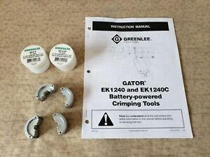 2pcs Greenlee KA12-2 &amp; KA12-2/0 Crimping Die, Aluminum, 2 AWG - Gator EK1240 etc