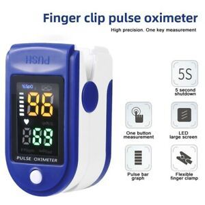 Digital Pulse Oximeter Saturation Monitors Portable Oxygen Sensor Home Clip