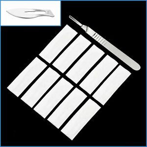 10pcs No.24 Sealed Scalpel Blades With Handle 4 Surgical 24# Craft DIY Precision