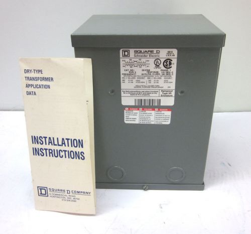 NEW Square D 2kVA 1-Ph Dry-Type Transformer Pri:480/240 Sec240/120 2S1FSS