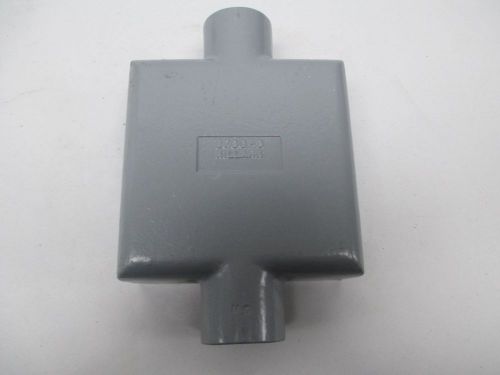 New killark 2fsc-3 2 gang aluminum 1 in npt conduit box fitting d301456 for sale