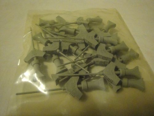 Lot of 20 Tektronix Mini Test Clips / Grabbers 40V Max.