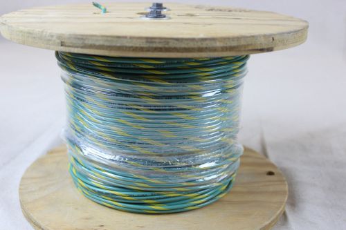 690 ft Spool Apex ~12 AWG Stranded THHN/THWN/MTW - Green w/Yellow Spiral - 600 v