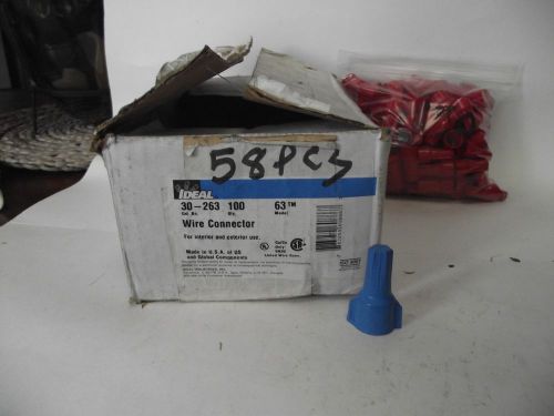 IDEAL MODEL 30-263  WEATHER PROOF WIRE NUTS UNDERGROUND WIRE SPLICING W/BONUS