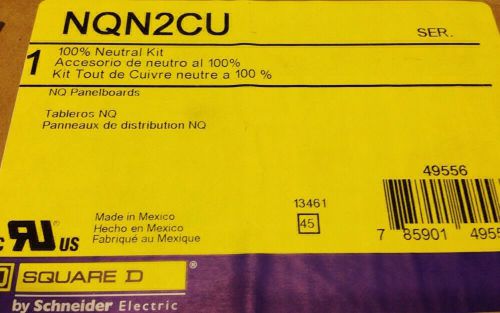 Square D NQN2CU 100% Neutral Kit NQ Panelboards NEW IN BOX