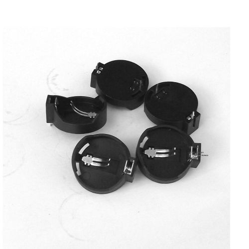 50pcs button coin cell battery socket holder case black cr2025 cr2032 for sale