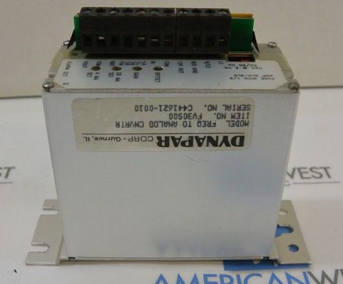 DYNAPAR CORPORATION FV30S00 FREQ TO ANALOG CONVERTER