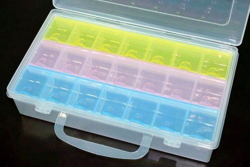 Electronic components transparent smd 21 lattice/blocks good-quality storage box for sale