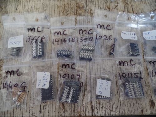 71  IC,S  MC1010 MC1377 MC14161 MC10115 ++++   25 DIFFERENT SEE DISCRIPTION