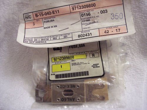 9712309800 CAT/Caterpillar/Mitsubishi 60 Amp Fuse part number: 9712309800. New.