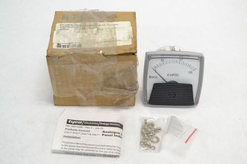 NEW CROMPTON 012-75AA-LSRX-C6-B3-ZZ AC AMPERES PANEL METER 0-300A AMP B278193