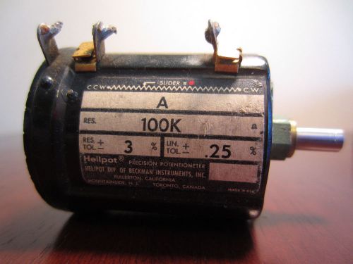 Beckman Helipot A 100K Precision Potentiometer