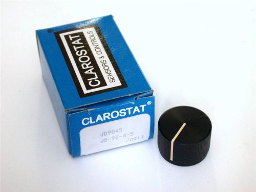 BRAND NEW CLAROSTAT KNOB ROUND BLACK MATTE KILO .25 X .925 X .882&#034; MODEL JD9045