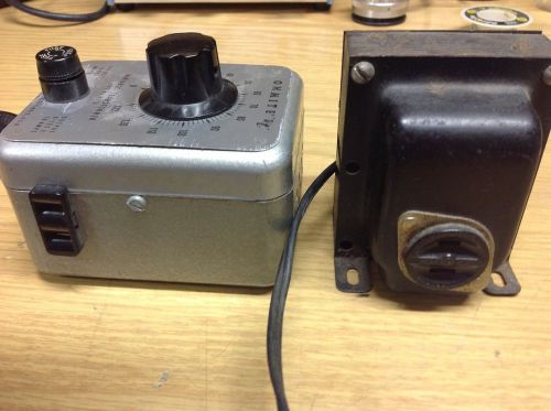 Ohmite Variable Transformer and Small Isolation Transformer (Variac)