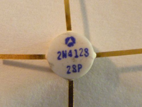 5x 2n4128 rf npn power transistor 24w hf - vhf - uhf new - gold plated ribbon for sale