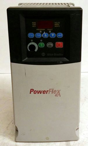 ALLEN BRADLEY POWERFLEX 40 AC DRIVE 22B-D024N104 11KW 15HP 3PH 380-480V 26A