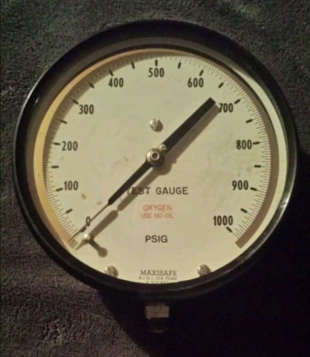 Ashcroft maxisafe  0-100o psi test gauge psig pressure gage for sale