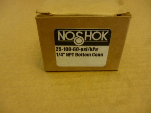 NO SHOK 25-110-160-PSI/kPa 2.5&#034; Diameter 1/4&#034; NPT Bottom Connector